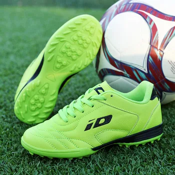 Новые модные футбольные бутсы с зеленым покрытием для детей, легкая спортивная обувь, футбольные мужские женские кроссовки для футзала, Zapatos De Futbol