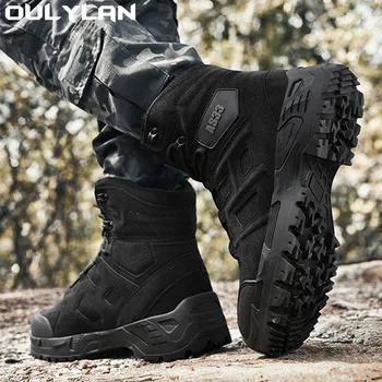 Армейские ботинки, мужские летние военные походные ботинки для скалолазания на открытом воздухе, мужская походная тренировочная обувь, армейские ботильоны для пустыни