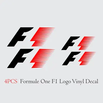 4 ШТ. для Formula One Логотип FIA F1 Racing Виниловая наклейка на бампер автомобиля грузовика
