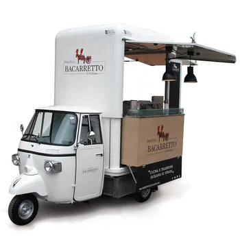 Электрический Бензиновый Тук-Тук Piaggio Ape Cart Ресторан По Продаже Конфет Jui Tricycle Mobile Mini Food Truck