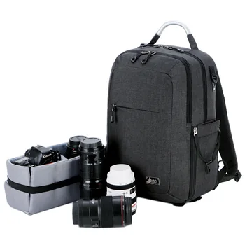 Многофункциональный дорожный рюкзак для зеркальной фотокамеры, водонепроницаемый, износостойкий и легкий, подходит для Canon, Nikon, Sony, Fuji, Lei