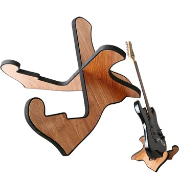 Деревянная подставка для гитары, держатель для гитары X-Frame, напольная Портативная стойка для струнных инструментов для акустических классических бас-гитар