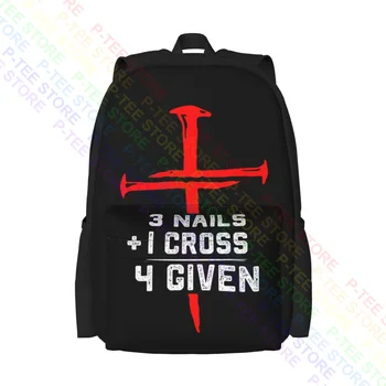 Иисус 3 гвоздя плюс 1 крест 4 Учитывая религиозность Рюкзак большой емкости Christianitys Милые сумки для путешествий