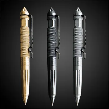 Высококачественная металлическая Цветная ручка для тактической защиты, шариковые ручки для офиса школьников, ручка для выживания в разбитом окне 03794