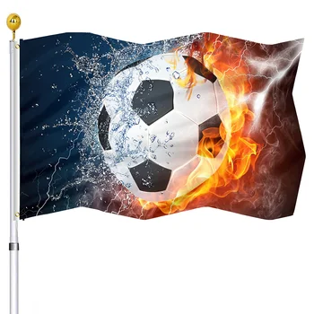 Флаг для водного и огненного футбола, креативный дизайн футбольного искусства, Праздничная вечеринка, декор крыльца дома, Флаги двора для женщин, подарки для мужчин