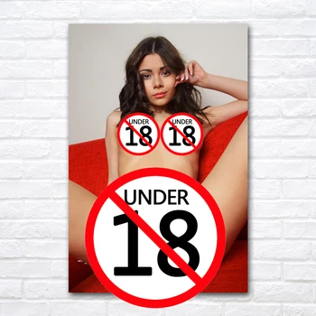 Плакат с сексуальной обнаженной девушкой, Картины Юной красавицы, настенное искусство без рамок, отпечатки на холсте для домашнего декора комнаты