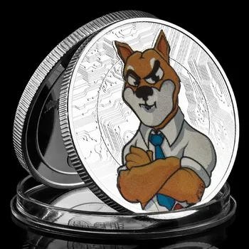 Dogecoin Killer Shiba Inu Coin (SHIB) Криптометаллическая Посеребренная Физическая Монета Shib Doge Killer Сувенирные Монеты Памятная Монета