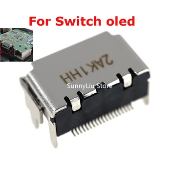 Новые порты, Совместимые с HDMI, Разъемный Интерфейс для OLED-док-станции Nintendo Switch, Совместимый с HDMI 2.1-Портовый разъем HD Tail Для OLED-док-станции switch