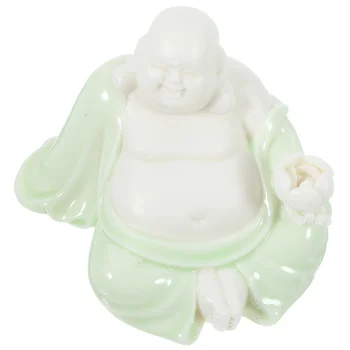 Украшение на день рождения для девочки Домашний Будда Украсит Статуэтку улыбки, Столешницу из керамики, Китайскую статуэтку для офиса