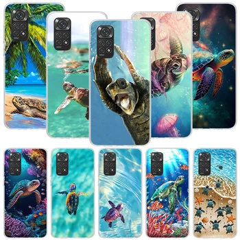 Морская Черепаха Aqua Чехол Для Телефона Xiaomi Redmi Note 10 9 8 11 12 Pro 11T 11S 11E 10S 9S 9T 8T 8A 7 6 5 Plus Чехол С Художественным Рисунком