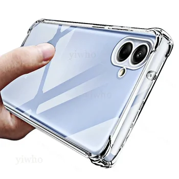 Роскошный Прозрачный Мягкий Силиконовый Чехол для Samsung Galaxy A04e Противоударный Прозрачный A04 E A 04e 6,5 