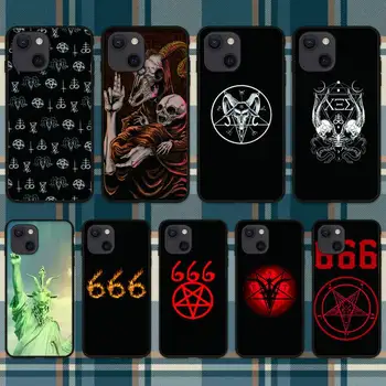 RUICHI Pentagram 666 Демонический Чехол Для Телефона iPhone 11 12 Mini 13 Pro XS Max X 8 7 6s Plus 5 SE XR Shell