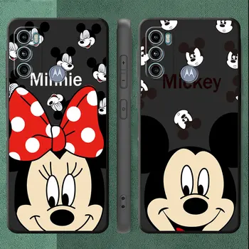 Чехол Disney Mickey Mouse Minnie Cover Черный Мягкий Чехол для Nokia X10 7 G21 5 6 XR20 G10 5 3 Матовая Задняя Крышка