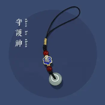 Животные Зодиака в китайском стиле, камень, пряжка, подвеска для телефона, веревка для ключей, ювелирные изделия с подвесками высокого класса, изысканные и креативные