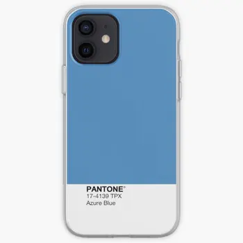 Pantone Azure Blue Iphone Tough Case Чехол для телефона Настраиваемый для iPhone 11 12 13 14 Pro Max Mini X XS XR Max 6 6S 7 8 Plus