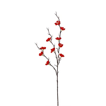 1 шт. Имитация цветка сливы своими руками Цветочная композиция Шелковый искусственный цветок Ветка сливы Украшение дома