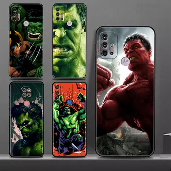 Баннер Marvel Hulk Мощный Чехол Для Телефона Motorola Edge 20 Pro G51 5G 30 Neo G22 One Fusion G31 G9 Power Cover Силиконовый Бампер
