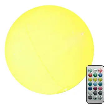13-светлый цвет пляж мяч водонепроницаемый цвет изменение светодиодный надувной мяч с пульта светятся в темноте свет вверх шары для