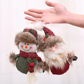 2023 Счастливый Новый Год Рождественские Украшения Рождественский Подарок Санта Клаус Снеговик Дерево Кулон Кукла Повесить Украшения для Navidad Home Decor