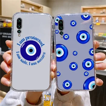 Турецкий Счастливый Синий Чехол Для Телефона Evil Eye Для Xiaomi 11 Redmi Note 11pro5G 8T 9A 9S 12S K30 10T Pro Ultra K40pro Прозрачный Чехол