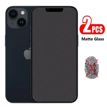 2ШТ Матовое Стекло для iPhone 15 14 11 13 12 Pro Max Mini Матовая Защитная пленка для экрана iPhone 7 8 6 Plus SE 2020 2022 X XR XS Max