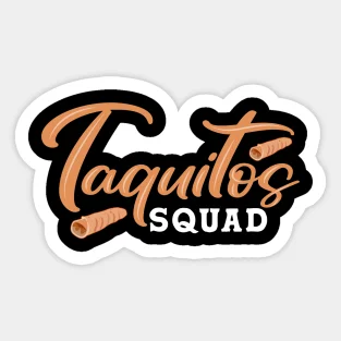 Taquito Мексиканский гурман Taquitos Squad 5ШТ Наклеек для украшения багажа в номере Милый домашний фон Стена Забавный бампер для ребенка