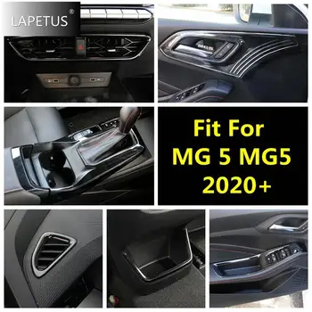 Панель переключения передач/Фары головного света /Накладка на Ящик для хранения перчаток для MG 5 MG5 2020 2021 Черный Матовый Интерьер Модифицированные Аксессуары