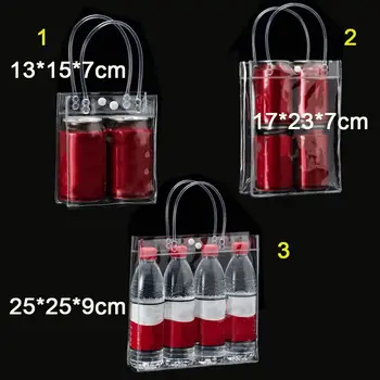 S/M/L Прозрачная сумка из ПВХ, сумка-тоут, сумка для подарочной упаковки, водонепроницаемая Прозрачная Пластиковая косметичка, Свадебный Цветок, сумка для сахара