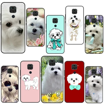 Мультяшный Чехол с Мальтийской Собакой Для Xiaomi Redmi Note 11 10 9 8 12 Pro Plus 12S 11S 10S Чехол Для Redmi 12C 10C 10A 9C