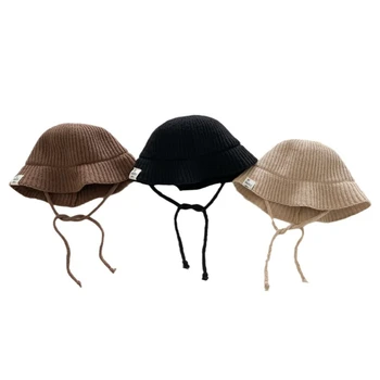 Детская кепка с большими полями, кепка для бассейна, Вязаная крючком в Корейском стиле, Рыбацкая шляпа, Солнцезащитная шляпа