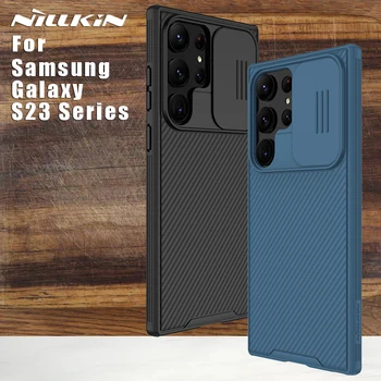 Чехол Nillkin для Samsung Galaxy S23 Ultra Plus 5G, защита камеры с объективом CamShield Pro, задняя крышка для Samsung S23 Plus + 5G