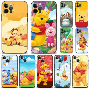 Оригинальный чехол Для телефона iPhone 15 X 7 13 Pro Max 14 11 XS 12 8 Plus XR SE 6S 6 5S SE2022 5 SE2 Disney Winnie the Pooh