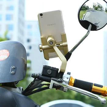 Высококачественное Прочное Зеркало Заднего Вида Из Алюминиевого Сплава, Держатель Для Телефона Мотоцикла, Кронштейн для Мотоцикла, Подставка для iPhone11 GPS