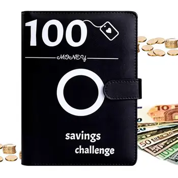 100 Конвертов Savings Challenge Binder A5 Savings Challenge Kit С органайзером для денег Конверты Бюджетный конверт Money Organizer Для