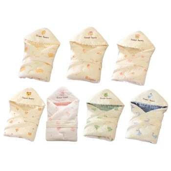 57EE Хлопчатобумажные пеленки, одеяло для малышей, одеяла для колясок для новорожденных, чехол для младенцев