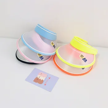 2021 Корейская детская солнцезащитная шляпа, защищающая от ультрафиолета, меняющая цвет, для мальчиков и девочек, пляжная шляпа.