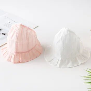 Детские шапочки-ведерки для девочек и мальчиков, летняя шапочка для новорожденных, панама с милым принтом, кепка рыбака, уличные детские солнцезащитные кепки 3-12 месяцев