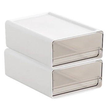 Коробка для хранения Офисная коробка для хранения косметики Полка для хранения канцелярских принадлежностей Тип ящика Прозрачный