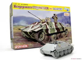 DRAGON 6399 1/35 Bergepanzer Jagdpanzer 38 (t) HETZER mit 2cm FlaK 38 Model Kit