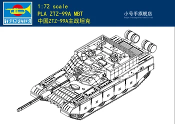 Trumpeter 07171 1:72 Китай ZTZ-99A основной боевой танк Пластиковый модельный комплект Новый