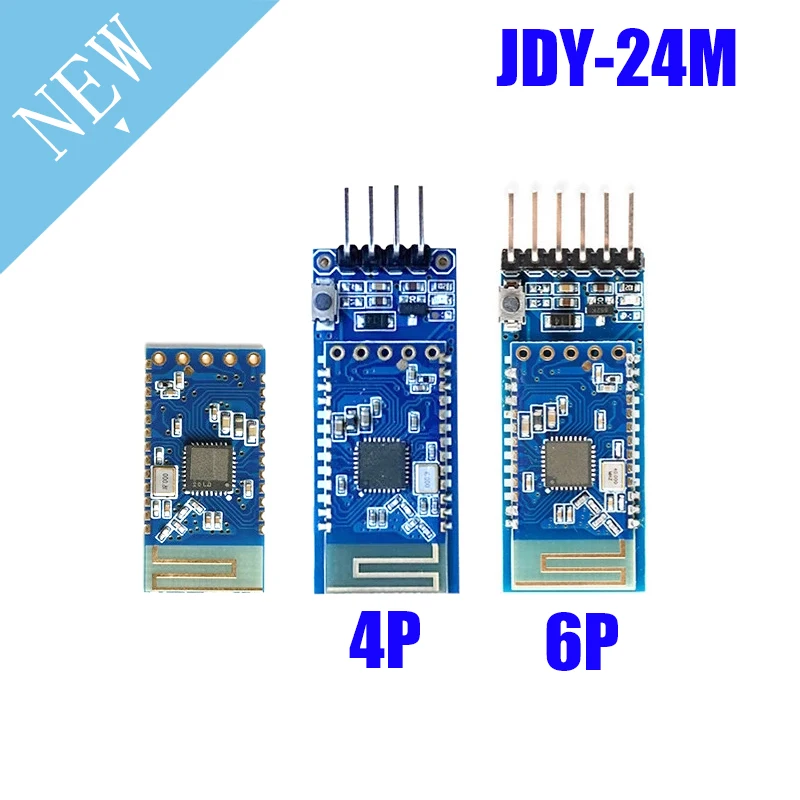 JDY-24M Bluetooth 5.0 Сетчатый модуль Zigbee BLE JDY-24 Master Slave Через базовую пластину С кнопками Изображение 0