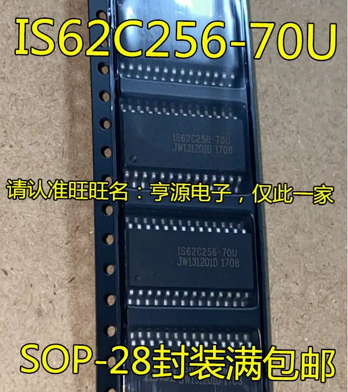 Бесплатная доставка IS62C256 IS62C256-70U SOP-28 IC 5ШТ Изображение 0