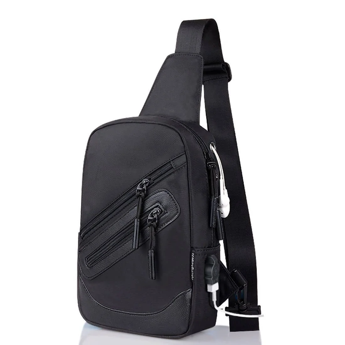 для МАРСЕЛЯ АКСИНО B81 (2023), поясной рюкзак, сумка через плечо, нейлон, совместимый с электронной книгой, планшетом - черный Изображение 0