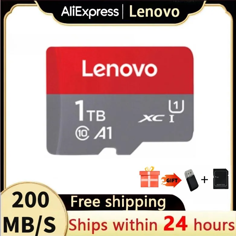 Карта памяти Lenovo SD Class 10 1 ТБ 256 ГБ флэш-памяти Micro TF SD-карта Tarjeta Microdrive для камер Nintendo switch Изображение 0