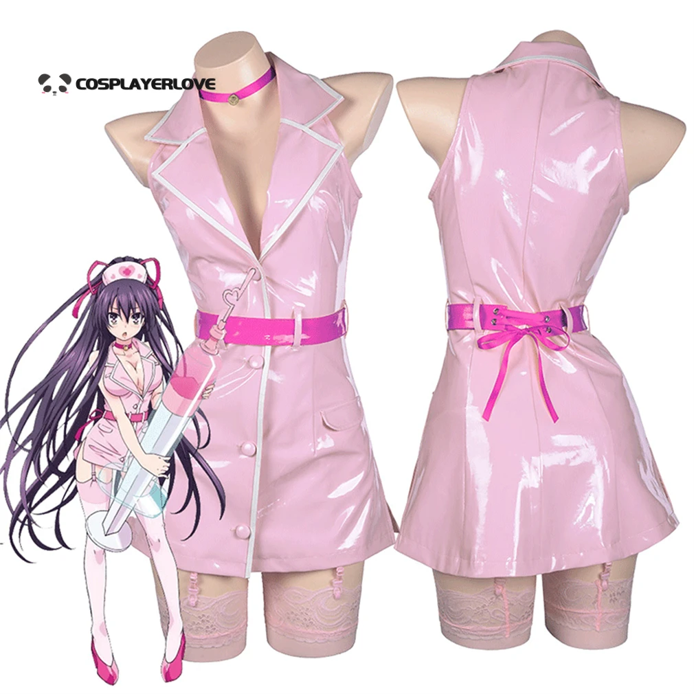 Купить товар вживую Yatogami Toka сексуальная униформа медсестры, костюм для косплея на Хэллоуин Изображение 0