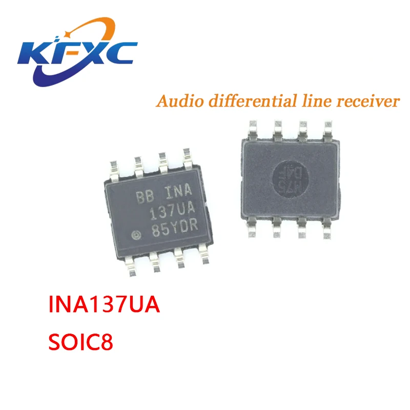 Новый оригинальный аудиоприемник INA137UA SOIC8 с дифференциальной линией звука, аудиоусилитель, процессор Изображение 0