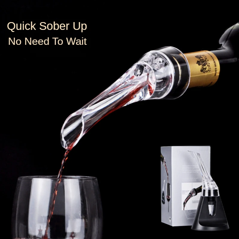 Поилка для пробуждения с Красным вином Nutpea Magic Quick Wake-up Drinker с Сидящей Бутылкой для Вина В виде Винной Насадки Изображение 0