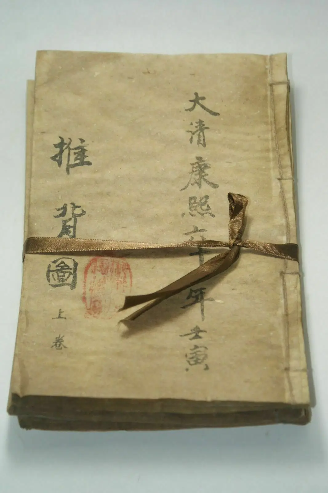 Старинная китайская книга ручной росписи ”Откидная фигурка“, Старые книги Изображение 0