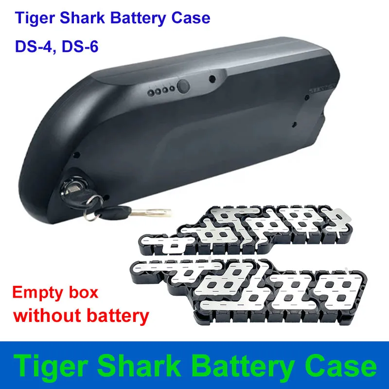 Чехол для Аккумулятора Tiger Shark DS-4 DS-6 Пустая Коробка 10S4P 13S5P Никелевая Полоса 10S 13S 30A BMS DS4 DS6 Для Самодельного Аккумулятора Tiger-Shark EBike Изображение 0