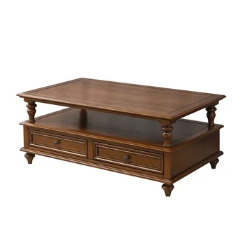 Чайный столик Xl Country из массива дерева, простой антикварный журнальный столик, шкаф для телевизора, комбинированная мебель для гостиной